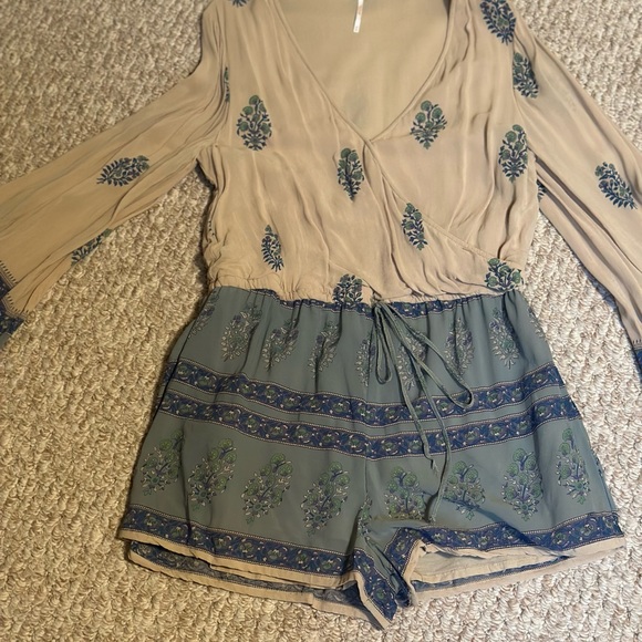 Free People long sleeve boho romper - Picture 3 of 5